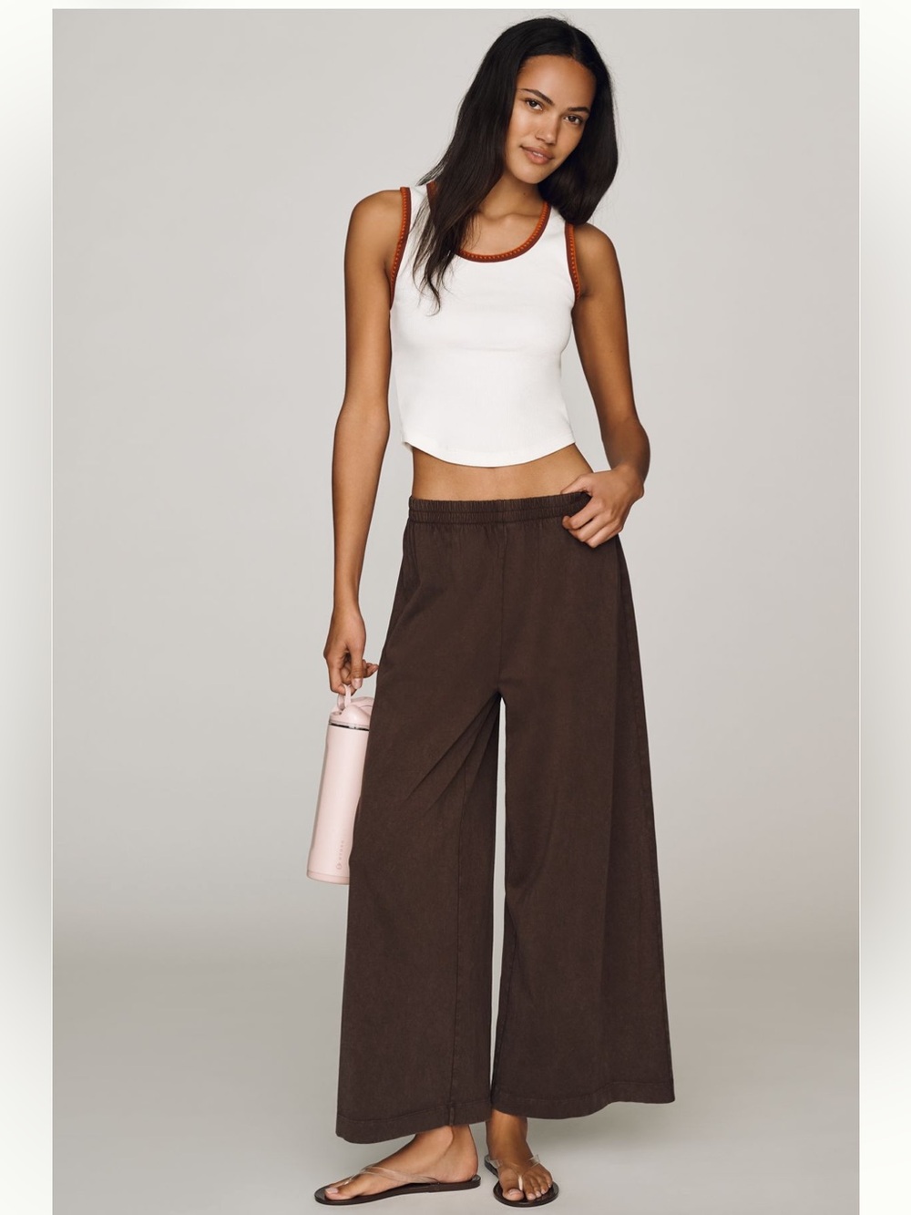 Z SUPPLY CHOCOLATE CHERRY SCOUT LINEN PANTS - Picture 4 of 4